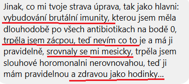 Reference – Niki, imunita a cyklus
